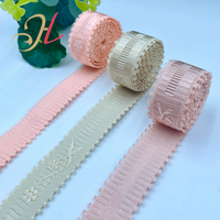 Sous-vêtements jacquard personnalisés de haute qualité sangles élastiques en nylon peluche sangle de soutien-gorge élastique fantaisie