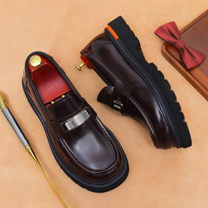 Botas Clásicas de Tobillo para Hombre, Diseño Personalizado de Alta Gama, Otoño, Cuero Genuino, Cómodas, Antideslizantes, Casuales - Product Image 3