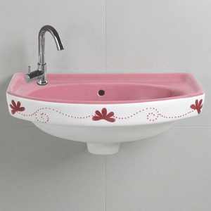 Full Ceramic Rectangular Wall Hung Wash Basin Hospital Bathroom Hand Wash Sink for Commercial Projects Wholesale - Product Image 2