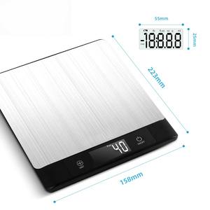 새로운 스마트 블루 치아 영양 저울 재치 종류 식품 데이터 디지털 5kg 다기능 식품 계량 주방 저울 - Product Image 1