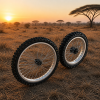 Jeu de roues Sur-Ron Light Bee X LBX 19/16 pouces pour conduite tout-terrain, jantes en aluminium pour un meilleur contrôle, 70/100-19 & 90/100-16, prêtes à être fixées.