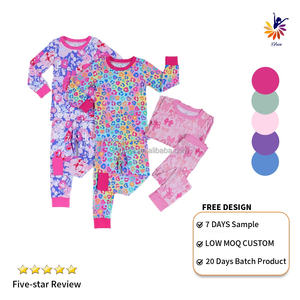 Ensemble pyjama en bambou pour enfants certifié CPC Impression personnalisée et logo Bas quantité minimale de commande Vêtements de nuit sûrs pour enfants - Product Image 3