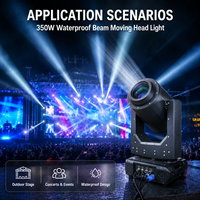 Luz Móvil para Exteriores Resistente al Agua de 350W 17R 440W 20R con Gobo, Prisma y DMX512 540 °   Pan 270 °   Plataforma Inclinable para Espectáculos Acuáticos