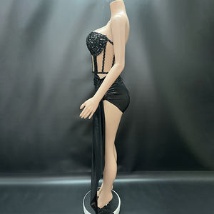 Vêtements <span class=keywords><strong>de</strong></span> soirée Clubwear <span class=keywords><strong>de</strong></span> soirée Robes <span class=keywords><strong>de</strong></span> <span class=keywords><strong>cocktail</strong></span> pour dames <span class=keywords><strong>Boutique</strong></span> <span class=keywords><strong>de</strong></span> luxe Vêtements pour femmes avec cristaux - Product Image 4