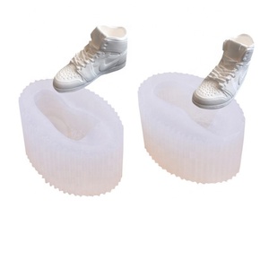 AJ cetakan silikon bentuk sepatu, ornamen beraroma mobil gipsum liontin lem buatan tangan - Product Image 4