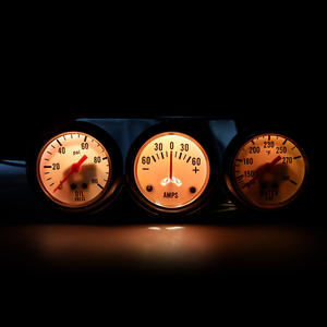 Medidor Triple Universal de 12V y 2 Pulgadas (52mm) para Automóviles, Medidor de Presión Hidráulica, Temperatura del Agua y Corriente para Mecánica Automotriz - Product Image 1