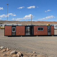 Casa Contenedor Modular Prefabricada de 40 Pies con Estructura de Acero para Campamentos de Trabajadores y Mineros, Sistema Antioxidante de Alta Capacidad de Carga