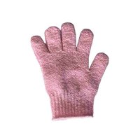 Gants exfoliants pour le corps en fibre de bambou carbonisée, couleur personnalisée, pour la douche et le gommage corporel