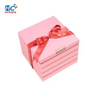 Boîte cadeau en carton recyclable de luxe pour fraises, finition brillante/mate, gaufrage, revêtement UV, sans danger pour les aliments, personnalisable