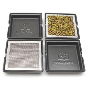 Bandeja <span class=keywords><strong>de</strong></span> germinación <span class=keywords><strong>de</strong></span> <span class=keywords><strong>semillas</strong></span> <span class=keywords><strong>de</strong></span> cerámica con placa <span class=keywords><strong>de</strong></span> germinación cuadrada negra <span class=keywords><strong>de</strong></span> alta calidad con tapa <span class=keywords><strong>de</strong></span> malla <span class=keywords><strong>de</strong></span> acero inoxidable para Kit <span class=keywords><strong>de</strong></span> germinación - Product Image 5