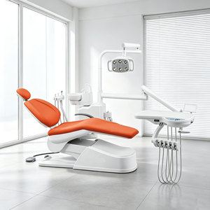 Unidad Dental Completa, Silla Dental Eléctrica Móvil con Lámpara LED, Unidad de Turbina con Pedal para Clínica Dental - Product Image 1
