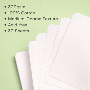 <span class=keywords><strong>Blocco</strong></span> di Carta per Acquerello Verde Erba 100% Cotone Pressato a Freddo 300gsm, 5.5*5.5 Pollici, Personalizzabile - Product Image 3