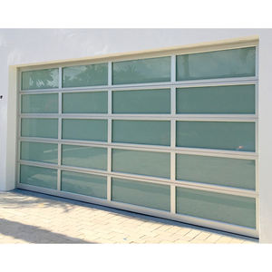 <span class=keywords><strong>Porte</strong></span> <span class=keywords><strong>de</strong></span> <span class=keywords><strong>garage</strong></span> à cadre en aluminium en verre trempé triple couche haute performance pour l'isolation acoustique pour villa extérieure appartement école - Product Image 5