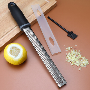 Stainless Steel Lemon Zester Cheese Slicer Multi Function Grater With Brush And Shield For Citrus And Chocolate - Product Image 3