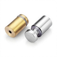 Sekrup Penyangga Stainless Steel CNC untuk Pemasangan Papan Tanda Kaca Akrilik di Dinding, Sekrup Spacer Dekoratif untuk Iklan