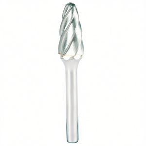Fraise rotative en carbure monobloc TTAKE, à bout sphérique, rayon 12,7 mm, diamètre 25 mm, longueur 6 mm, queue de 6 mm, pour fraisage et finition de précision - Product Image 2