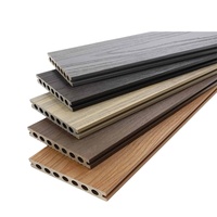 Planches de terrasse en composite WPC de haute qualité UNIFLOOR, brossées, pour extérieur, avec embossage 3D, co-extrusion, creuses et solides