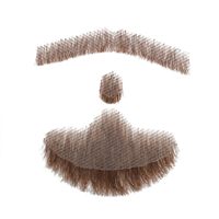 Fausse moustache et barbe, aspect naturel, cheveux humains, faite à la main, dentelle invisible, Chine, divertissement/drame/Halloween/cosplay amusant