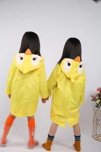 Pingüino poliéster niños capa de lluvia al aire libre impermeable niños Poncho ligero Pu impermeable para bebé de jardín de infantes - Product Image 5
