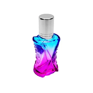 10 мл стеклянный ролик бутылок в роликовой бутылке большой нержавеющий шариковый градиентная расцветка; Высота для эфирных масел
