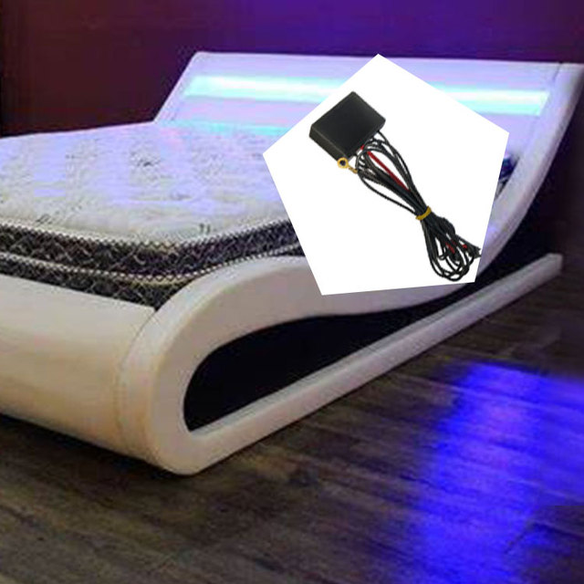 Smart LED Bed Strip Light with Touch and Dimmer Sensor Metal Tactile Switch 12V for Bedroom Lighting