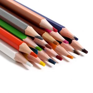 ดินสอไม้คุณภาพสูง 12 สี ยี่ห้อ JX OEM แบบกำหนดเอง ชุดดินสอสีพร้อมโลโก้ สำหรับเด็ก ของขวัญ ระบายสี - Product Image 5