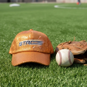 Casquettes de baseball unisexes Gameday Bling à paillettes <span class=keywords><strong>5</strong></span> panneaux Antonio noires, taille ajustable, broderie de fan de <span class=keywords><strong>sport</strong></span>, casquettes à paillettes personnalisées - Product Image 5