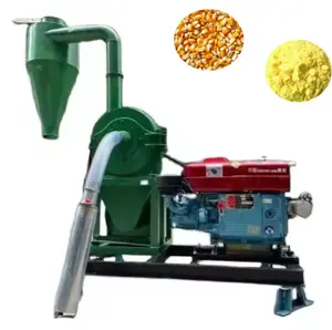 automatic feeding diesel engine cereal mill maize grinding machine cereal grinding mill