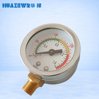 Manómetro Y40 con Esfera de 40 mm, 0-1.6 MPa, 0-220 PSI, para Compresor de Aire y Tanque de Gas