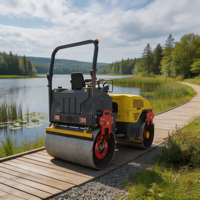 Compacteur routier vibrant à double tambour en acier de 4 tonnes, hydraulique intégral, pour asphalte, homologué CE EPA
