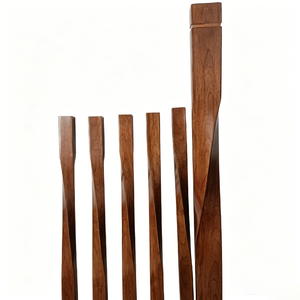 Balustres en bois durables et écologiques, réglables, en chêne rouge Eden, pour balustrade de balcon, pièces de balustrade d'escalier, mobilier moderne, main courante - Product Image 1