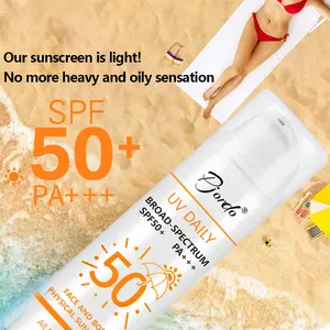Crème solaire de marque privée OEM Protection UV crème solaire biologique SPF 50 bâton hydratant crème solaire pour le visage et le corps