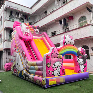 <span class=keywords><strong>Scivolo</strong></span> Rosa di Alta Qualità per Festa di Compleanno di Bambine - Product Image 4