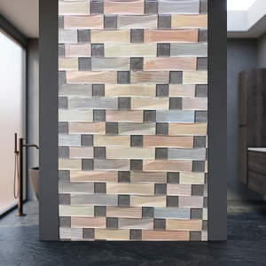 Azulejos de Cerámica para Paredes Exteriores con Aspecto de Madera y Piedra Natural, Acabado Porcelánico, 300x600mm 30x60cm, Fácil Instalación, para Fachadas de Hoteles - Product Image 4