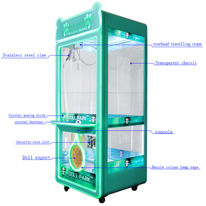 Quảng Châu Lifun Teddy Bear Crane Máy Trò Chơi Đồng Tiền Hoạt Động Đồ Chơi Sang Trọng Búp Bê Crane Claw Máy Với Hóa Đơn Chấp Nhận - Product Image 5