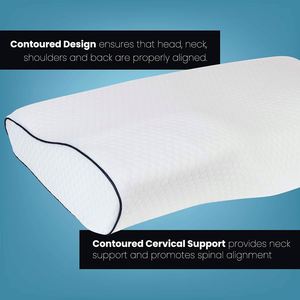 Contoured Cervical Orthopedic Oem Hot Sale Butterfly Shape Memory <b>Foam</b> Pillow Suppliers for Sleeping - Product Image 2