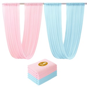 <span class=keywords><strong>Tringle</strong></span> de <span class=keywords><strong>plafond</strong></span> à deux extrémités en mousseline 100D épaissie pour <span class=keywords><strong>rideau</strong></span>, style européen, décoration de mariage et de célébration - Product Image 4