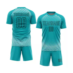 Tenues de football respirantes en mesh à séchage rapide, ensembles d'entraînement personnalisés pour équipes - Product Image 1