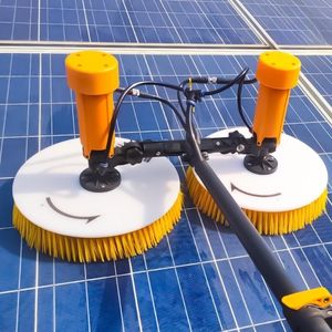 Kit de Brosse sur Perche Télescopique à Alimentation en Eau pour Nettoyage de Panneaux Solaires, Tête de Brosse Rotative à 180 Degrés, Nettoyage de Panneaux Photovoltaïques - Product Image 3