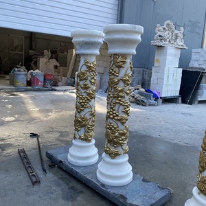 Đá Cẩm Thạch Trụ Cột Lối Vào Tùy Chỉnh Đám Cưới Bệ Cột Nhỏ La Mã Trụ Cột Đá Cẩm Thạch - Product Image 3