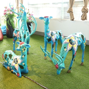 Statuettes d'éléphant en résine personnalisées, 12 pièces, taille de vie, professionnelles, bon marché - Product Image 5