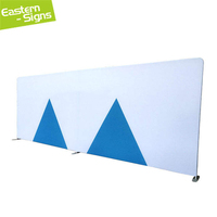Toile de fond en tissu multi-tailles pour affichage intérieur/extérieur, idéale pour les salons professionnels, mariages, conférences d'échange académique