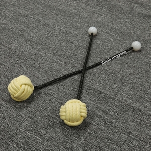 Equipo de baile de fuego Accesorios de rendimiento de fuego Arte de circo Pyro Dance Flame Show Malabares Spinning Poi 4*4 Monkey Fist <span class=keywords><strong>Fire</strong></span> Poi - Product Image 6