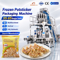 Machine d'emballage verticale automatique multifonctionnelle pour la mise en forme, le remplissage et la fermeture de potstickers surgelés