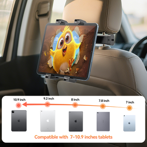 Có thể điều chỉnh hợp kim nhôm tựa đầu gắn kết với linh hoạt chèn sửa chữa chế độ phổ quát Khả năng tương thích cho 7-10.9 "thiết bị - Product Image 5