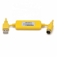 Cable de Comunicación USB-SC09-FX USB-SC-09-FX FX-USB-AW USB a RS422 para Programación de PLC