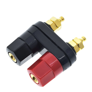 Kwaliteit Bananenpluggen Paar Terminals Rood Zwart <span class=keywords><strong>Connector</strong></span> Versterker <span class=keywords><strong>Terminal</strong></span> Binding Post Banaan <span class=keywords><strong>Speaker</strong></span> Plug <span class=keywords><strong>Jack</strong></span> - Product Image 2