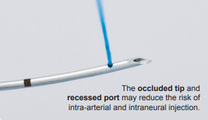 เข็มฉีดยาชาแบบใช้ครั้งเดียวปลายแหลมแบบคว้านกระดูกสันหลังโค้งเอวมีเครื่องหมายและรูด้านข้างสำหรับสัตวแพทย์ - Product Image 4