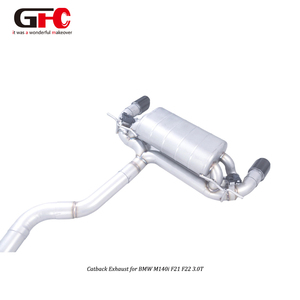 Système d'échappement sport pour <span class=keywords><strong>BMW</strong></span> <span class=keywords><strong>M140i</strong></span> F21 F22 3.0T 2016, en acier inoxydable 1,5 mm, type Catback, <span class=keywords><strong>prix</strong></span> usine - Product Image 6