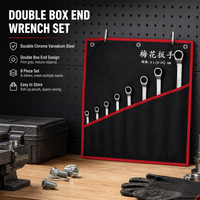 Jeu de clés à douilles métriques en acier Cr-V, 8 ou 10 pièces, avec pochette de rangement portable pour travaux de réparation en garage